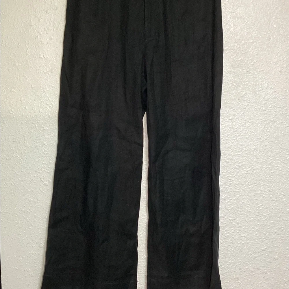 Maeve Anthropologie Black wide leg pants size 29